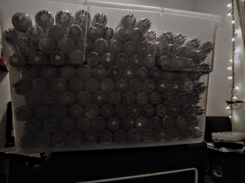 This is more than we expected. About 800 tubes to be sorted and cleaned.